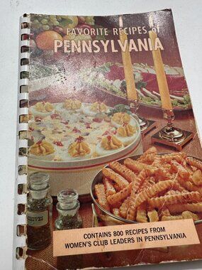 B58 PENNSYLVANIA WOMAN’S CLUB COOKBOOK VINTAGE COPYRIGHT 1964